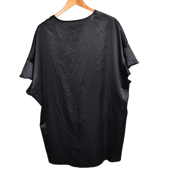 Victoria's Secret Black Ruffle Kimono Robe Black One Size - Picture 2 of 7